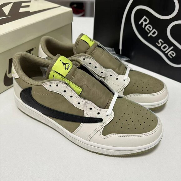 Jordan 1 Retro Low Golf Travis Scott Neutral Olive